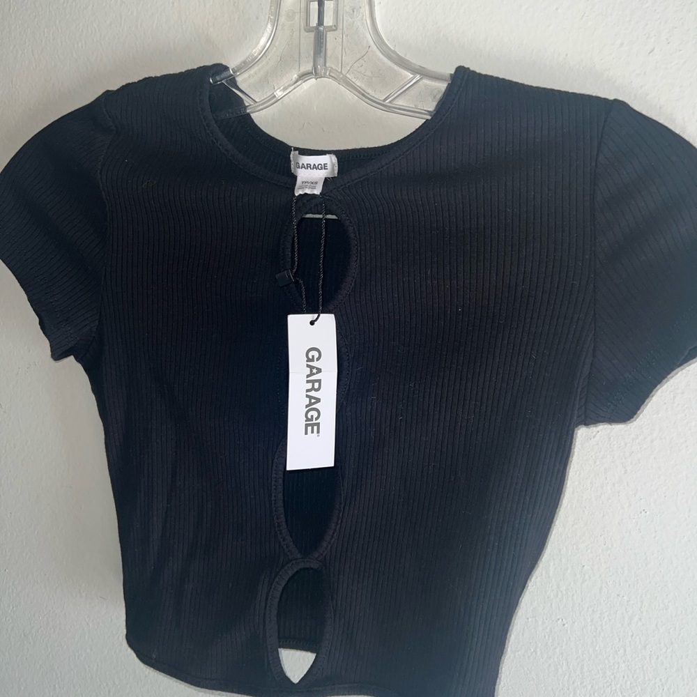 Black Crop top
